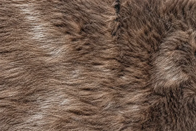 2-Tone Tip-Dyed Faux Fur Fabric - pile surface