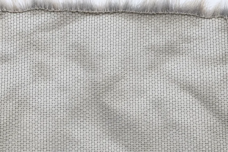 Tip-Dyed Fox Faux Fur Fabric - knitted backing