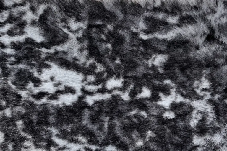 3-Tone Printed Mini Fox-Mink Faux Fur Fabric - pile surface