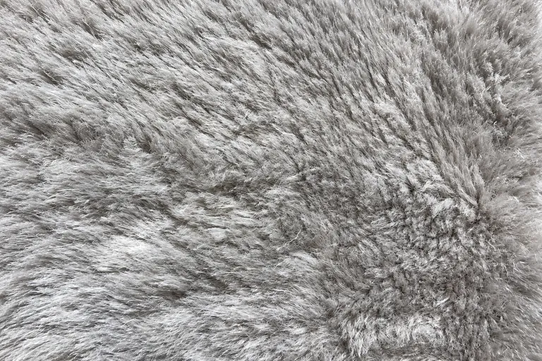 Sheared Curly Lamb Faux Fur Fabric - pile surface