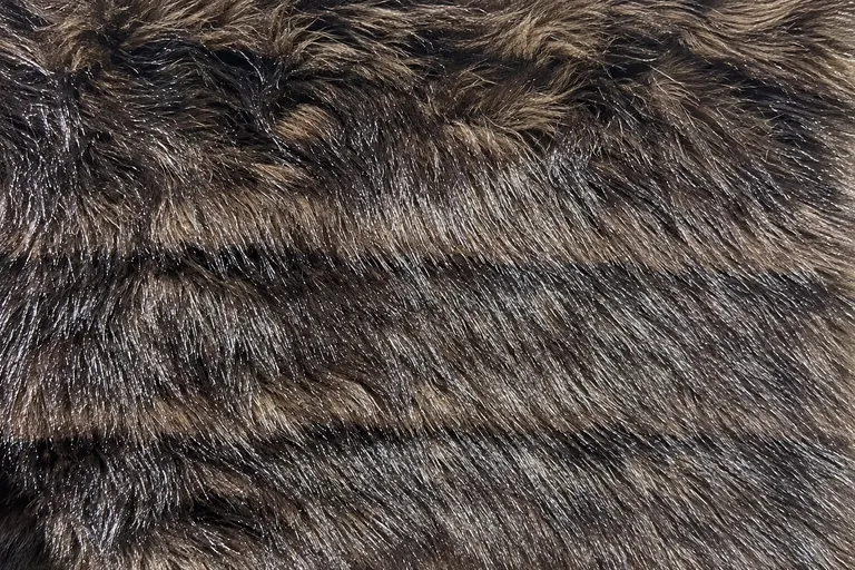 2-Tone Tip-Dyed Paper-Like Mink Faux Fur Fabric - pile surface