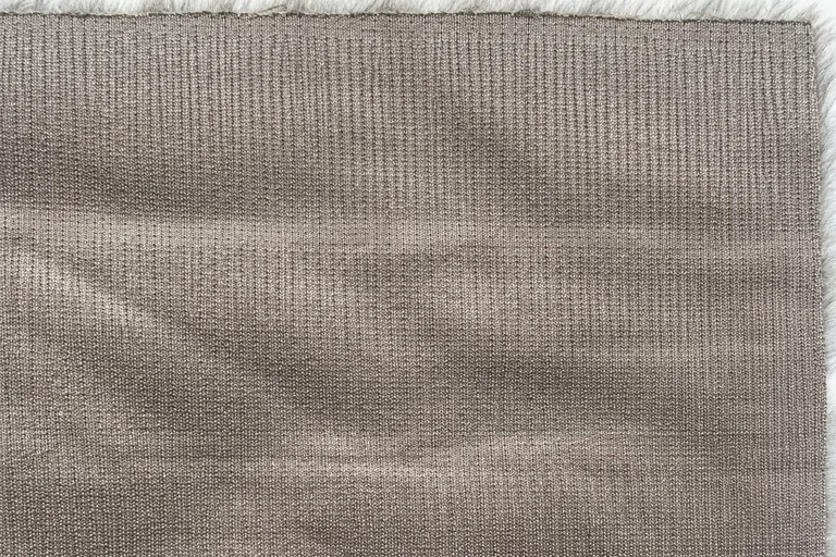 2-Tone Tip-Dyed Paper-Like Mink Faux Fur Fabric - knitted backing