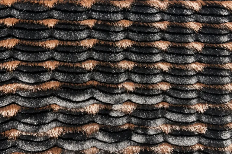 2-Tone Brushed Mink Faux Fur Fabric - pile surface