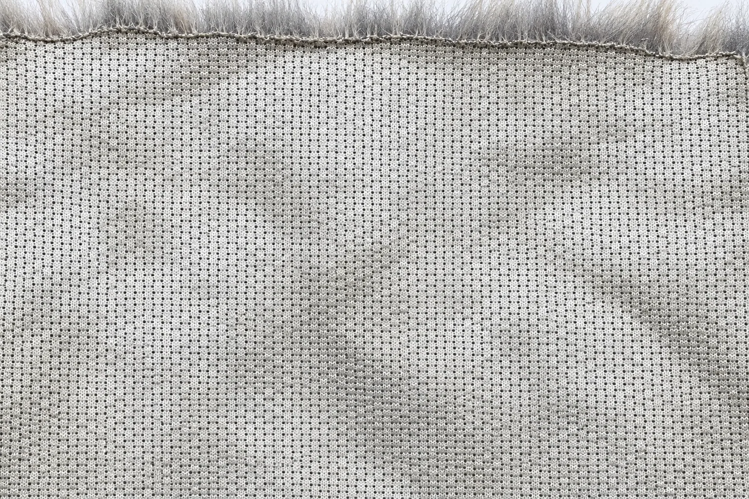 Tip-Dyed Fox Faux Fur Fabric - knitted backing