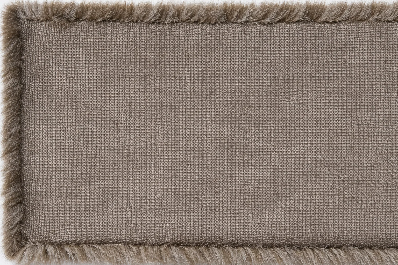 Tip-Dyed Raccoon Faux Fur Fabric - knitted backing
