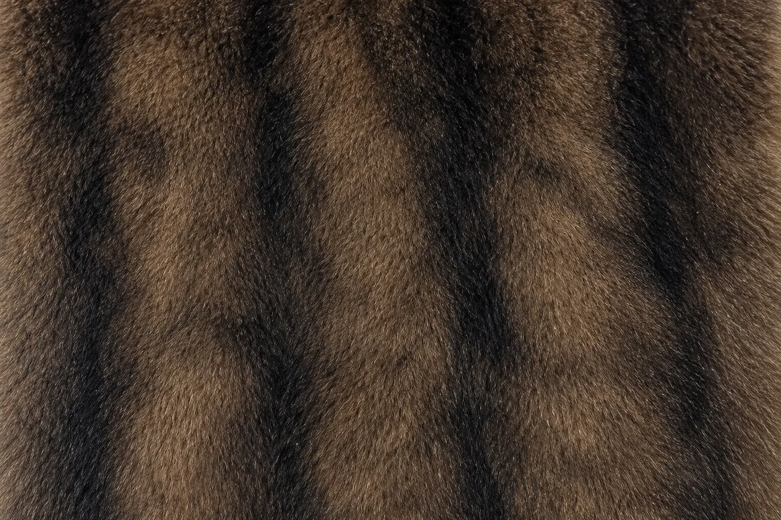 Embossed Vertical Stripe Chinchilla Faux Fur Fabric - pile surface