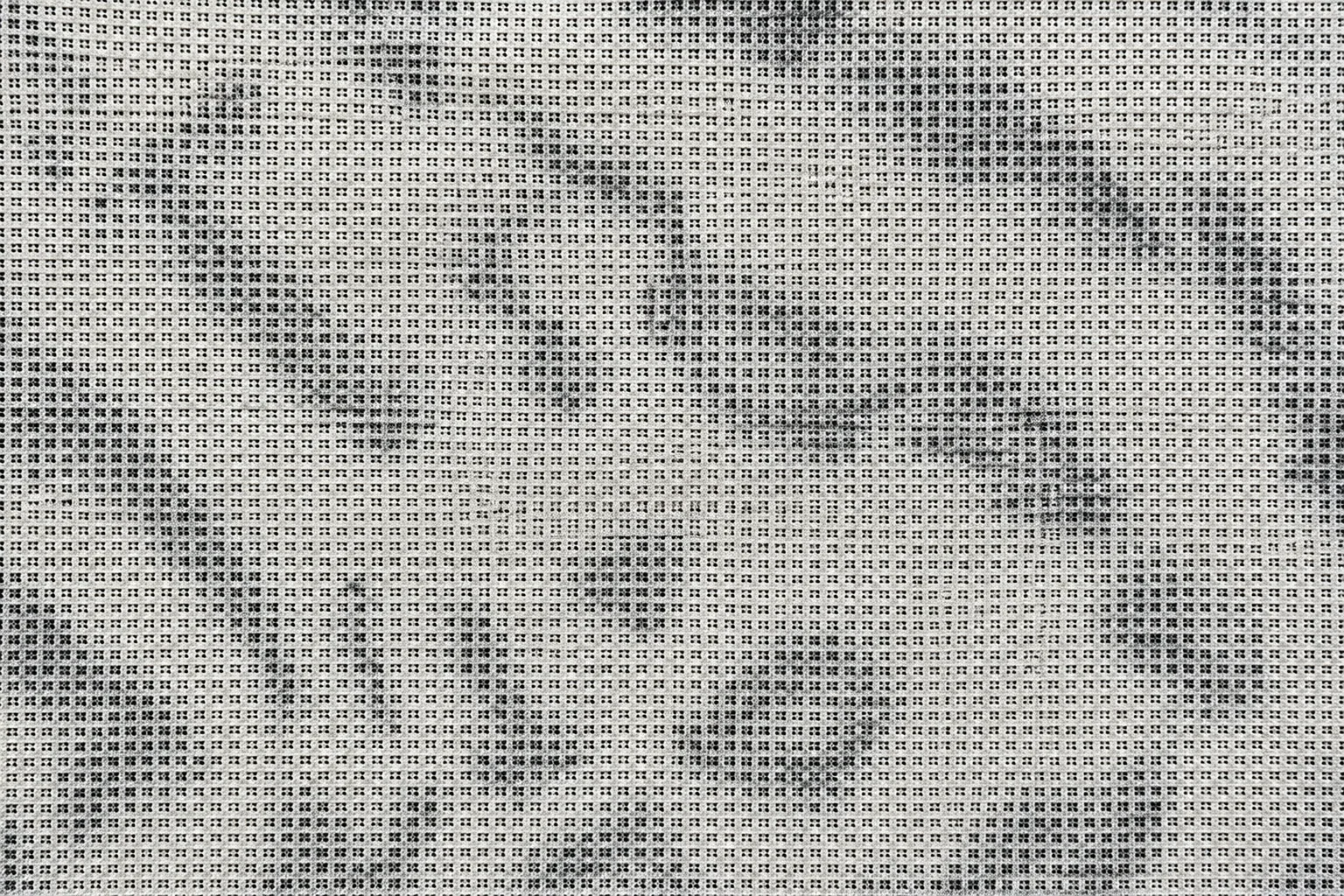 2-Tone Jacquard Spotted Fox Faux Fur Fabric - knitted backing