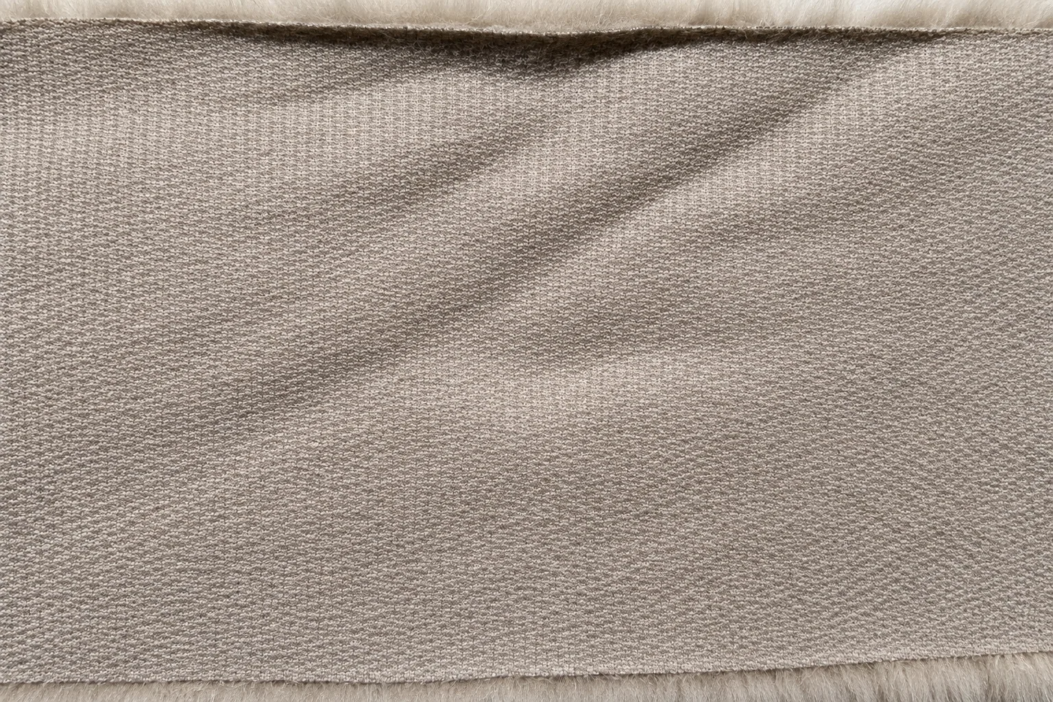 Tipped Fox Faux Fur Fabric - knitted backing