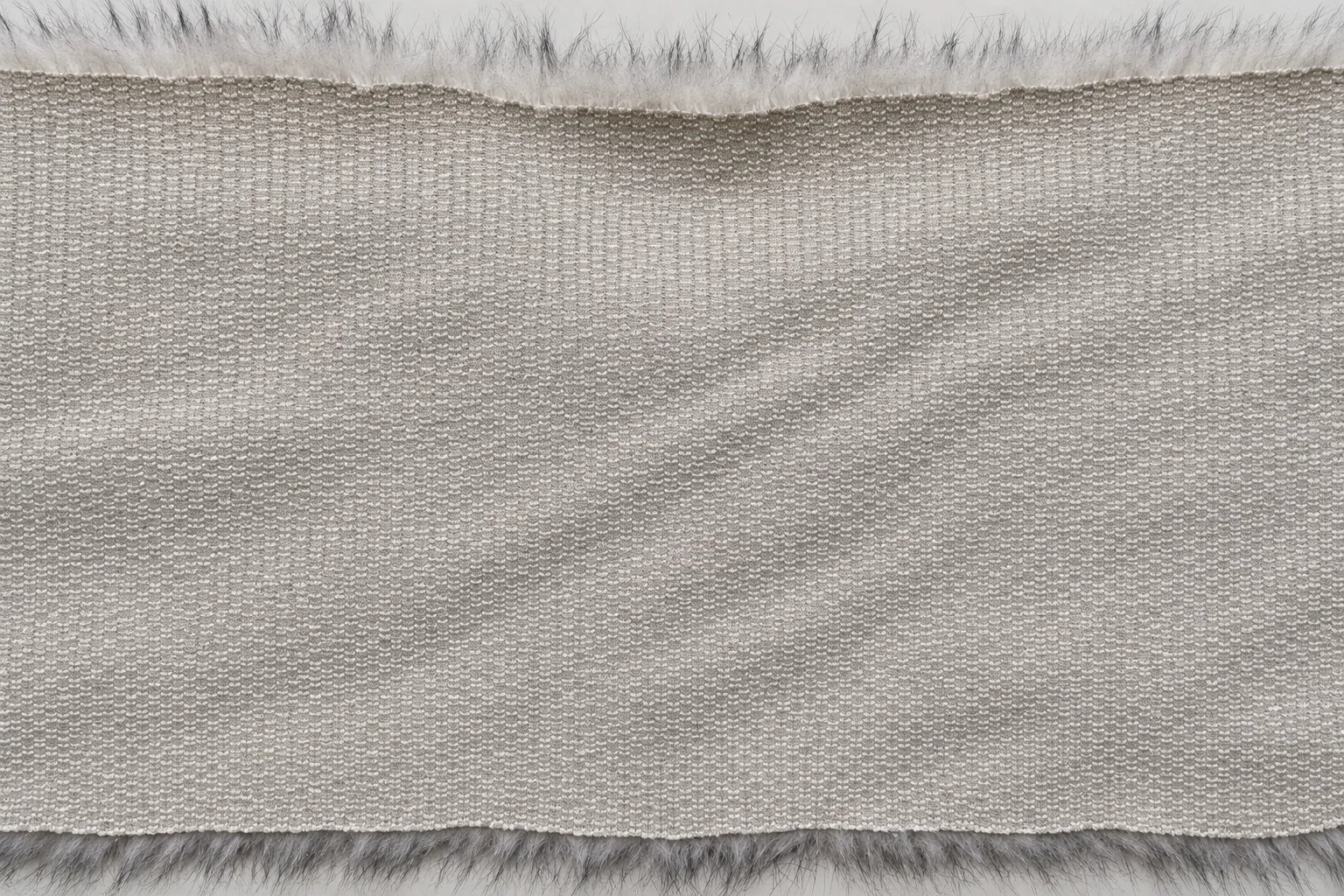 Tip-Dyed Fox Faux Fur Fabric - knitted backing