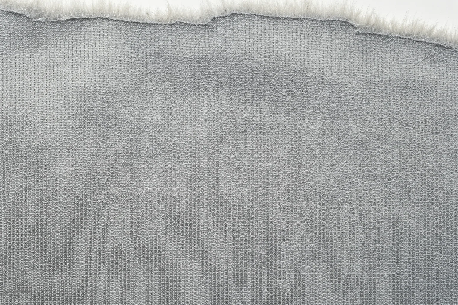 Faded-Effect Printed Vertical Stripe Fox Faux Fur Fabric - knitted backing